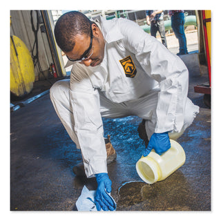 KleenGuard™ A40 Elastic-Cuff and Ankles Coveralls, 4X-Large, White, 25/Carton (KCC44317)