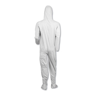 KleenGuard™ A40 Elastic-Cuff, Ankle, Hood and Boot Coveralls, 2X-Large, White, 25/Carton (KCC44335)