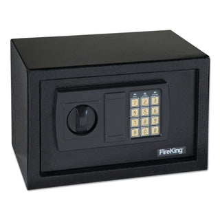 FireKing® Small Personal Safe, 0.3 cu ft, 12.25w x 7.75d x 7.75h, Black (FIRHS1207)