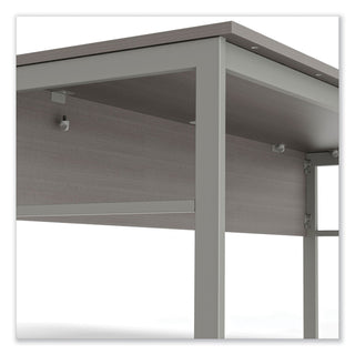 Linea Italia® Urban Desk Workstation, 59w x 23.75d x 29.5h, Ash (LITUR601ASH)