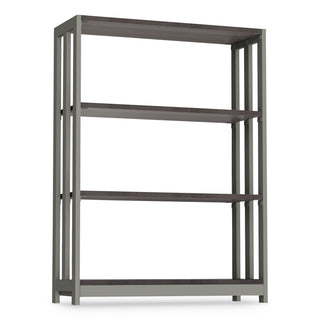 Linea Italia® Trento Line Bookcase, Three-Shelf, 31 1/2w x 11 5/8d x 43 1/4h, Mocha (LITTR735MOC)