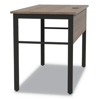 Linea Italia® Urban Desk Workstation, 47.25w x 23.75d x 29.5h, Natural Walnut (LITUR600NW)