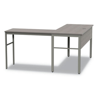 Linea Italia® Urban Desk Workstation, 59w x 59d x 29.5h, Ash (LITUR602ASH)