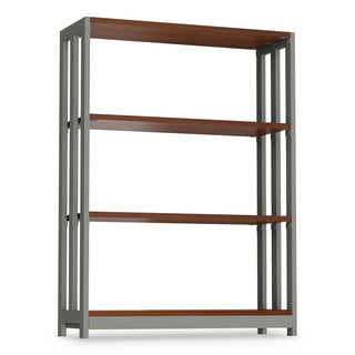 Linea Italia® Trento Line Bookcase, 31 1/2w x 11 1/2d x 43 1/4h, Cherry (LITTR735CH)