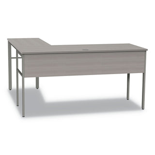 Linea Italia® Urban Desk Workstation, 59w x 59d x 29.5h, Ash (LITUR602ASH)