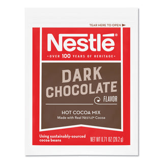 Nestlé® Hot Cocoa Mix, Dark Chocolate, 0.71 oz, 50/Box (NES70060)