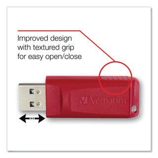 Verbatim® Store 'n' Go USB Flash Drive, 32 GB, Red (T24727)
