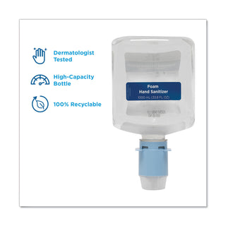 Georgia Pacific® Professional Foam Sanitizer Refills for Automated Touchless Soap Dispenser, Dye and Fragrance Free, 1,000 mL/Bottle, 3 Bottles/Case (GPC43337)