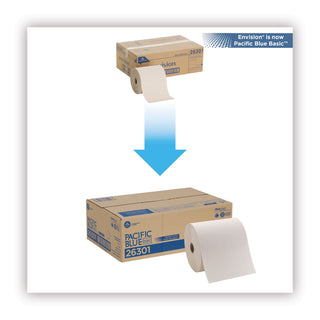 Georgia Pacific® Professional Recycled Hardwound Paper Towel Roll, Brown, 26301, 800 Feet/Roll, 6 Rolls/Case (GEP26301)