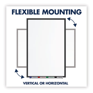 Quartet® Classic Series Nano-Clean Dry Erase Board, 36 x 24, Black Aluminum Frame (QRTSM533B)