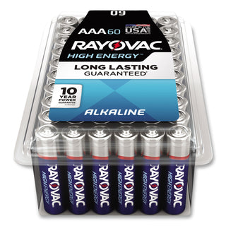 Rayovac® Alkaline AAA Batteries, 60/Pack (RAY82460PPK)