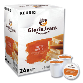 Gloria Jean's® Butter Toffee Coffee K-Cups, 24/Box (DIE60051012)