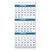 House of Doolittle™ Recycled Three-Month Format Wall Calendar, Vertical Orientation, 12.25 x 26, White Sheets, 14-Month: Dec 2024 to Jan 2026 (HOD3640)