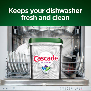 Cascade® Dish Soap, Action Pacs, Platinum, Fresh Scent, 62 Per Pack, 3/Case, 186 Total (PGC97726)