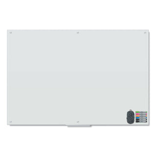 U Brands Magnetic Glass Dry Erase Board Value Pack, 72 x 48, White (UBR3974U0001)