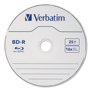 Verbatim® BD-R Blu-Ray Disc, 25GB, 16x, 10/Pk (VER97238)