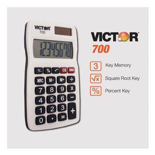 Victor® 700 Pocket Calculator, 8-Digit LCD (VCT700)