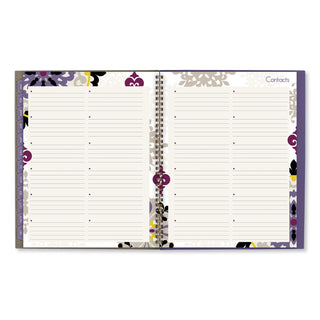 Cambridge® Vienna Weekly/Monthly Appointment Book, Geometric Artwork, 11 x 8.5, Purple/Tan Cover, 12-Month (Jan to Dec): 2025 (AAG122905)