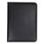 Samsill® Contrast Stitch Leather Padfolio, 8 1/2 x 11, Leather, Black (SAM71710)