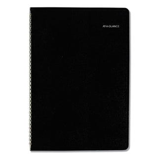AT-A-GLANCE® DayMinder Monthly Planner, Ruled Blocks, 12 x 8, Black Cover, 14-Month: Dec 2024 to Jan 2026 (AAGG47000)