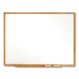 Quartet® Classic Series Total Erase Dry Erase Board, 36 x 24, Oak Finish Frame (QRTS573)