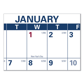 AT-A-GLANCE® Erasable Vertical/Horizontal Wall Planner, 32 x 48, White/Blue/Red Sheets, 12-Month (Jan to Dec): 2025 (AAGPM32628)