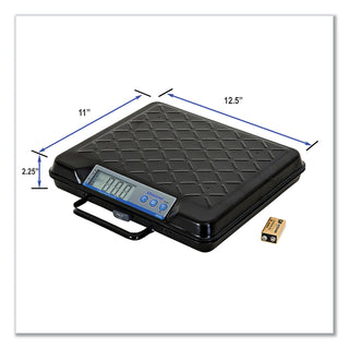 Brecknell Portable Electronic Utility Bench Scale, 250lb Capacity, 12 x 10 Platform (SBWGP250)