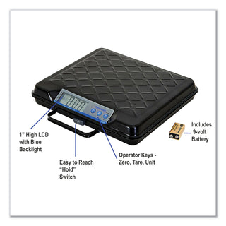 Brecknell Portable Electronic Utility Bench Scale, 250lb Capacity, 12 x 10 Platform (SBWGP250)