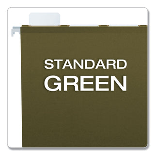Pendaflex® Ready-Tab Reinforced Hanging File Folders, Letter Size, 1/3-Cut Tab, Standard Green, 25/Box (ESS42620)