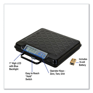 Brecknell Portable Electronic Utility Bench Scale, 100lb Capacity, 12 x 10 Platform (SBWGP100)