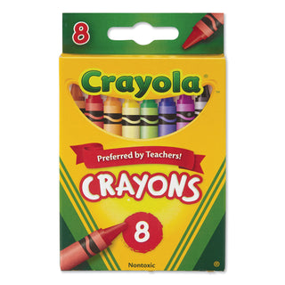 Crayola® Classic Color Crayons, Peggable Retail Pack, Peggable Retail Pack, 8 Colors (CYO523008)