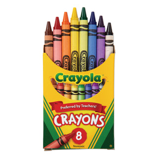 Crayola® Classic Color Crayons, Peggable Retail Pack, Peggable Retail Pack, 8 Colors (CYO523008)