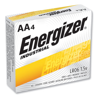 Energizer® Industrial Alkaline Batteries, AA, 24 Batteries/Box (EVEEN91)