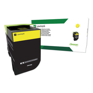 Lexmark™ 80C1HY0 Return Program High-Yield Toner, 3000 Page-Yield, Yellow (LEX80C1HY0)