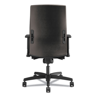 HON® Ignition 2.0 Upholstered Mid-Back Task Chair With Lumbar, Supports up to 300 lbs., Vinyl, Black Seat, Black Back, Black Base (HONI2UL2AU10TK)