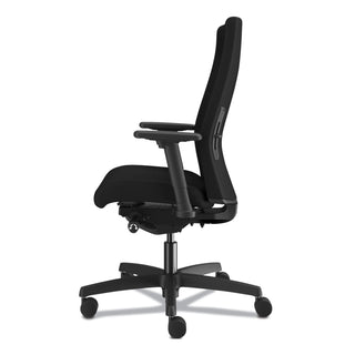 HON® Ignition 2.0 Upholstered Mid-Back Task Chair With Lumbar, Supports up to 300 lbs., Black Seat, Black Back, Black Base (HONI2UL2AC10TK)