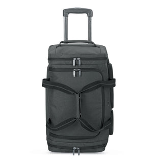 SOLO® Leroy Rolling Duffel, Polyester, 12 x 10 1/2 x 10 1/2, Gray (USLUBN98010)