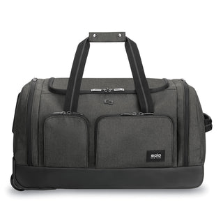 SOLO® Leroy Rolling Duffel, Polyester, 12 x 10 1/2 x 10 1/2, Gray (USLUBN98010)