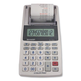 Sharp® EL-1611V Printing Calculator, Black/Red Print, 2 Line/Second (SHREL1611V)