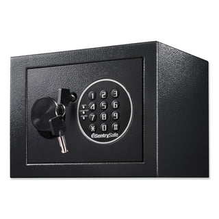 Sentry® Safe Electronic Security Safe, 0.14 cu ft, 9w x 6.6d x 6.6h, Black (SENX014E)