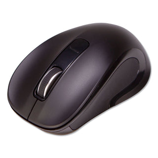 Innovera® Mid-Size Wireless Optical Mouse with Micro USB, 2.4 GHz Frequency/32 ft Wireless Range, Right Hand Use, Black (IVR61500)