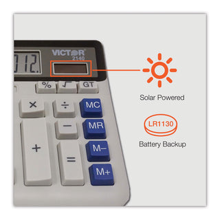 Victor® 2140 Desktop Business Calculator, 12-Digit LCD (VCT2140)