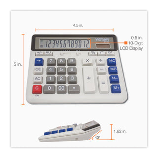 Victor® 2140 Desktop Business Calculator, 12-Digit LCD (VCT2140)