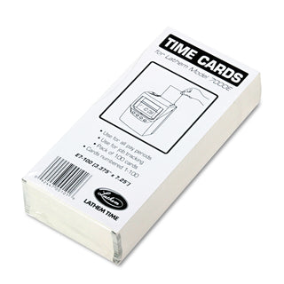 Lathem® Time Time Card for Lathem Model 7000E, Numbered 1-100, Two-Sided, 100/Pack (LTHE7100)