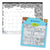 Blueline® Monthly Desk Pad Calendar, Monthly Coloring Artwork, 22 x 17, Black Binding, Clear Corners, 12-Month (Jan to Dec): 2026 (REDC2917311)
