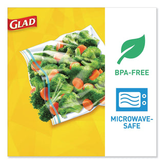 Glad® Food Storage Bags, Sandwich Fold Top, 6.50" x 5.50" Length, Clear, Plastic, 1Box, 180 Per Box, Multipurpose (CLO60771)