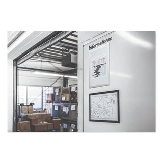 Durable® DURAFRAME Magnetic Sign Holder, 5.5 x 8.5, Black Frame, 2/Pack (DBL472101)