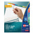 Avery® Print and Apply Index Maker Clear Label Dividers, 12 Color Tabs, Letter, 5 Sets (AVE11405)