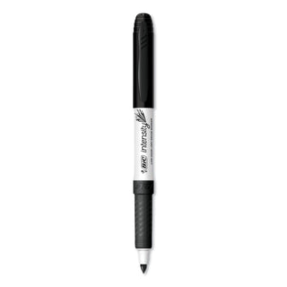 BIC® Intensity Low Odor Dry Erase Marker, Fine Bullet Tip, Black, Dozen (BICGDE11BK)