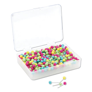 U Brands Map Push Pins, Plastic, Assorted, 1/2", 300/Pack (UBR3086U0624)